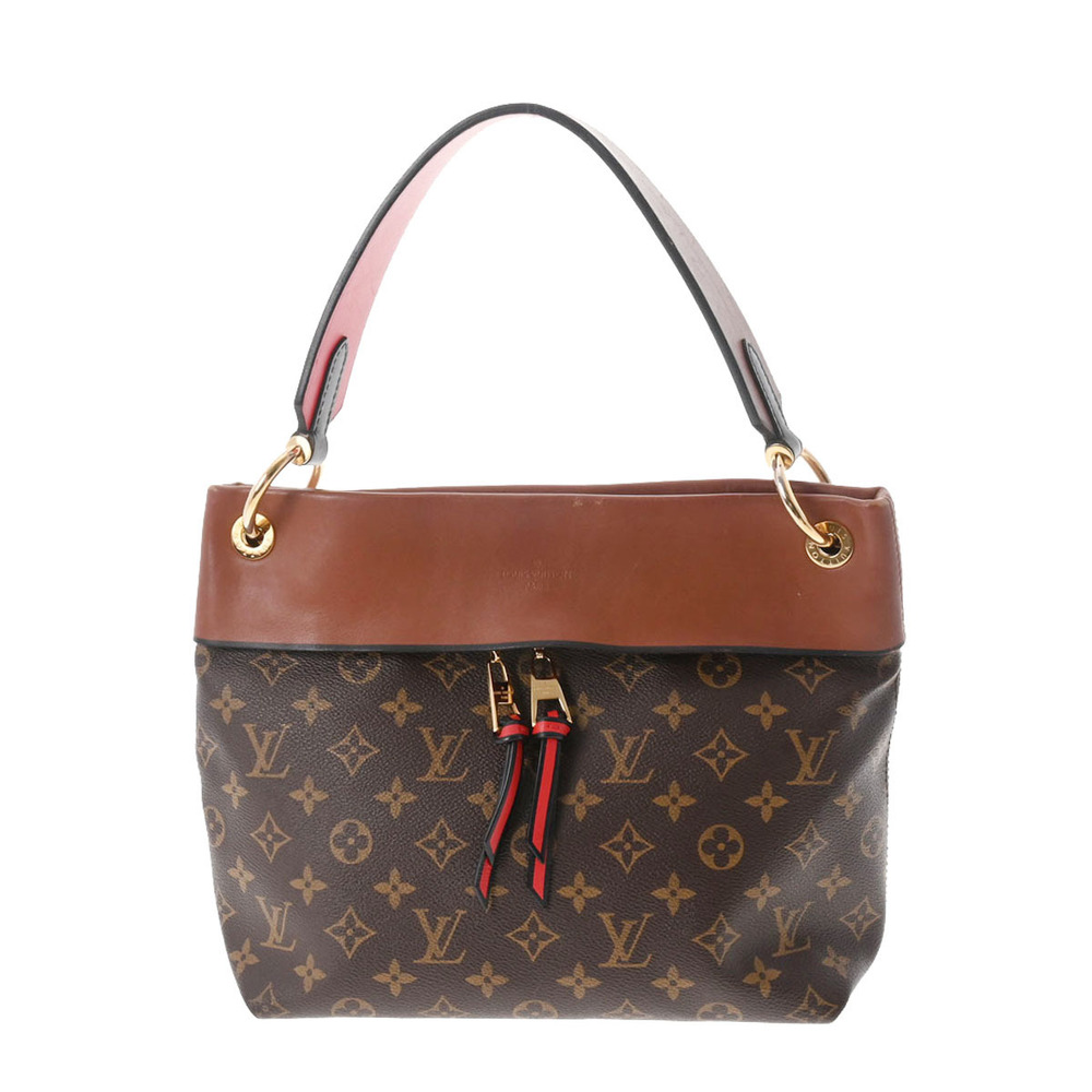 LOUIS VUITTON Monogram Tuileries Besace Camel Brown Canvas Bag